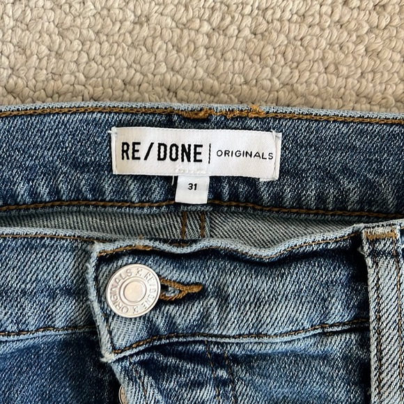 Re/done high rise stovepipe jeans, sz 31 - Picture 3 of 7